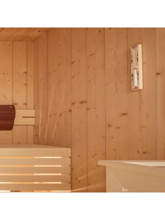 Sanduhr aus Holz für Sauna