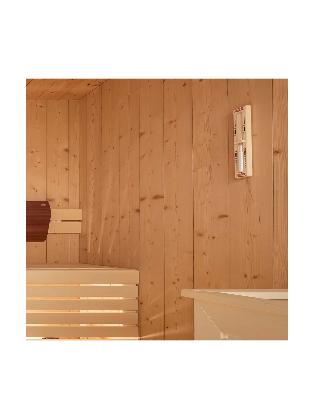 Sanduhr aus Holz für Sauna