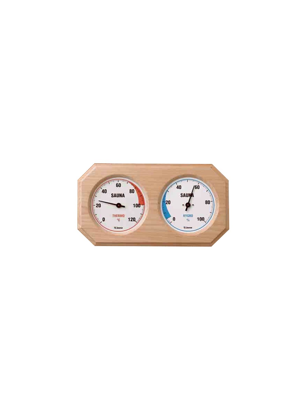 Runder Hygrothermometer aus Holz